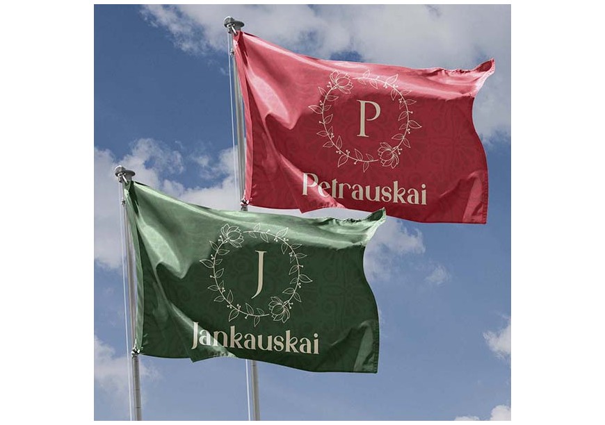 Personalizuotų šeimos vėliavų gamyba - kuriantiems tradicijas